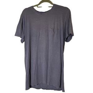 Jungmaven Sz M Men’s Heathered Gray Thrashed Hemp Organic Cotton T Shirt Flawed